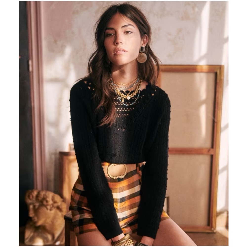 SÉZANE Trecy Knit Jumper - Black